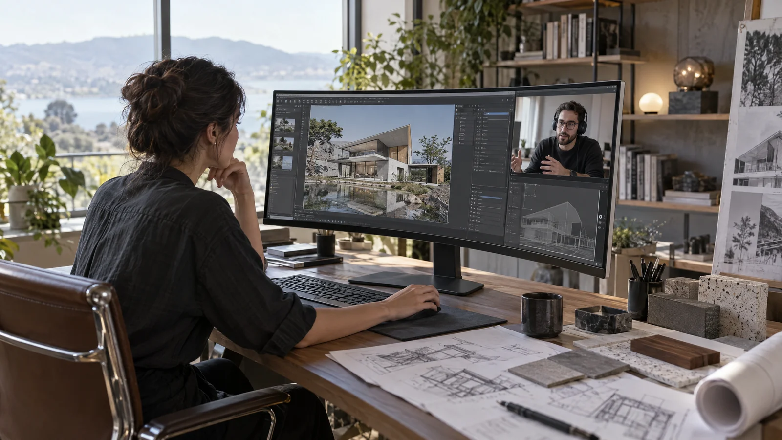 Illustrative Remote IT Support for Architecture & Engineering Studios workplace