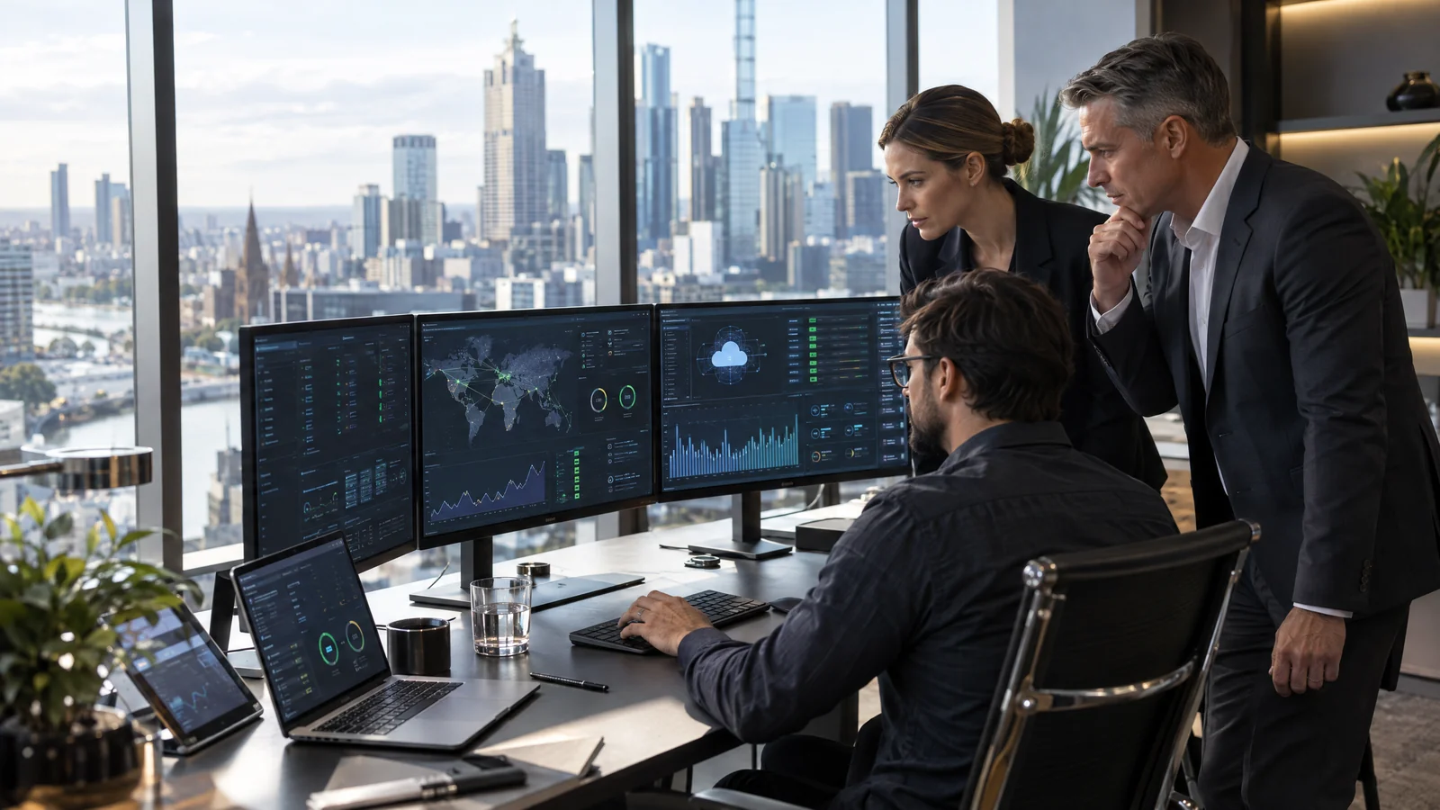 Illustrative Managed IT Services for Commercial Businesses & Growing Enterprises workplace