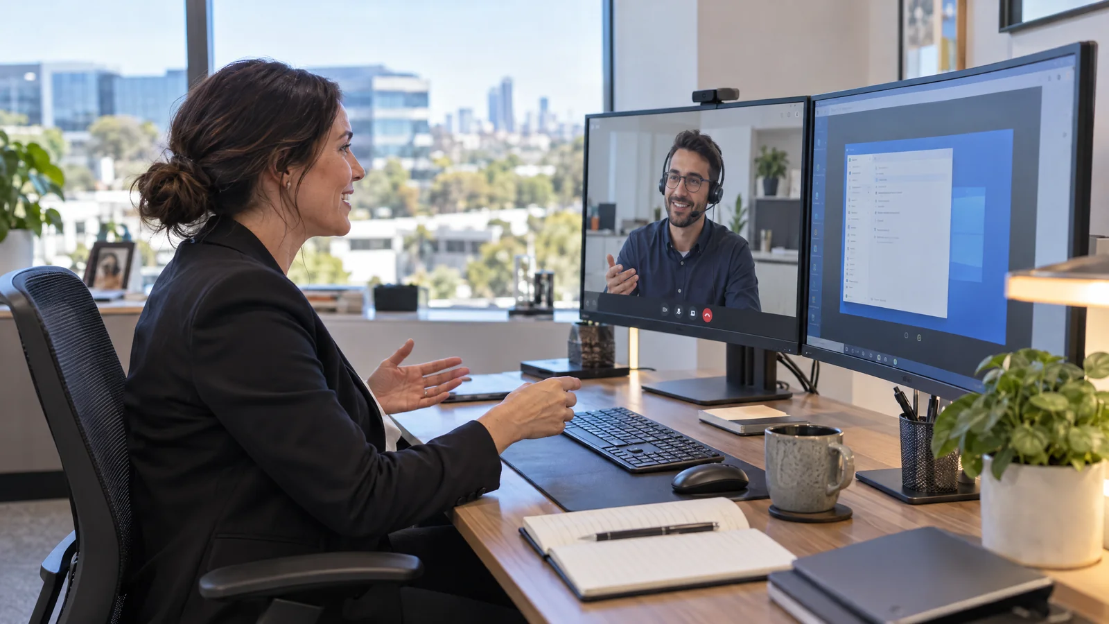 Illustrative Remote IT Support for Commercial Businesses & Growing Enterprises workplace