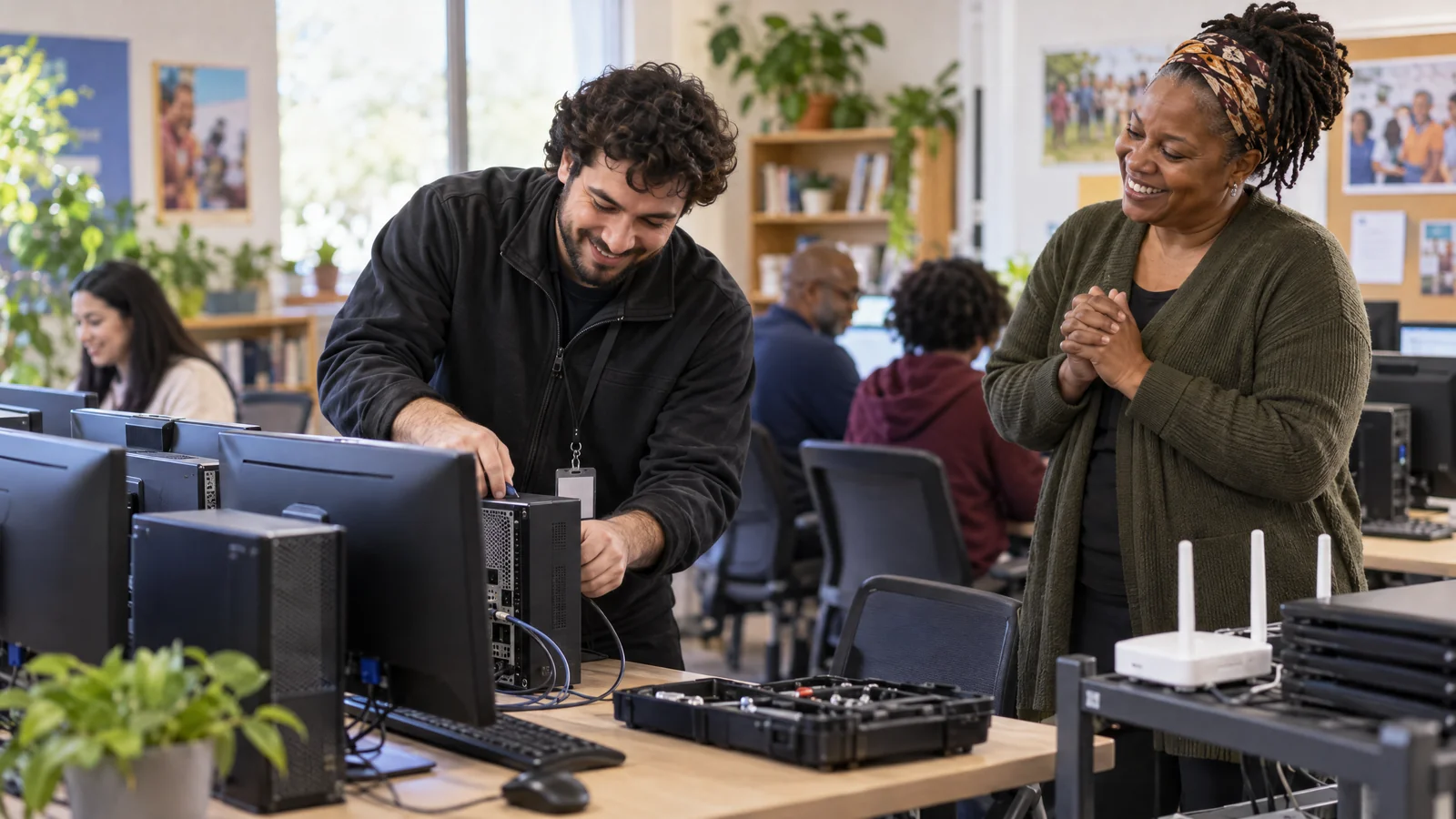 Illustrative On-Site IT Support for Not-for-Profits & Community Charities workplace